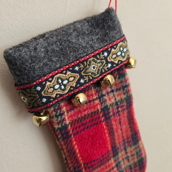 Mini Hanging Tartan Stocking 2
