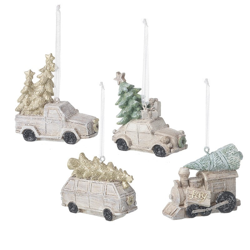 Vehicle Carrying Christmas Trees 7cm - Style Choice | Annie Mo's