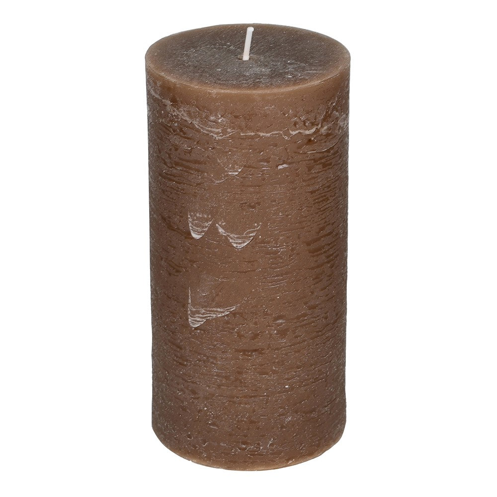Mocha Pillar Candles - Size ChoiceB