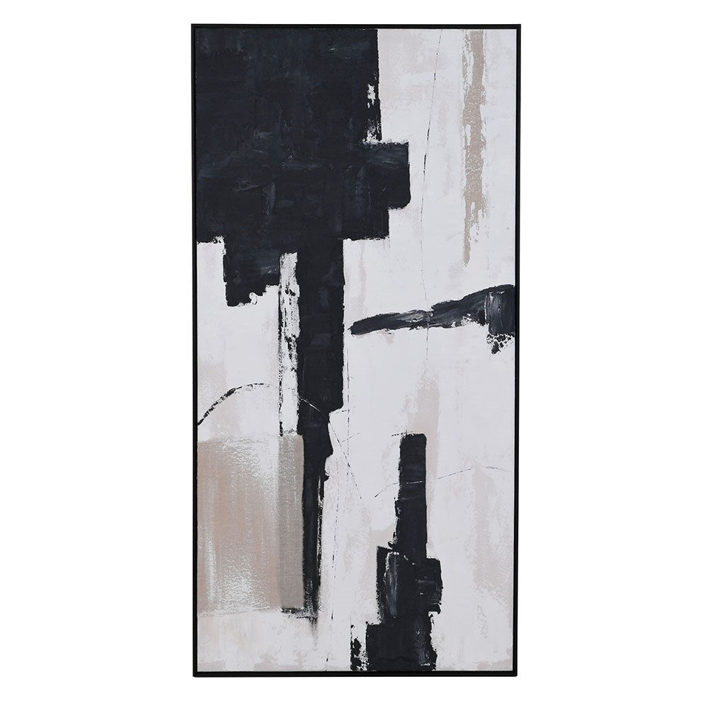 Monotone Abstract Framed Canvas 150cm | Annie Mo's