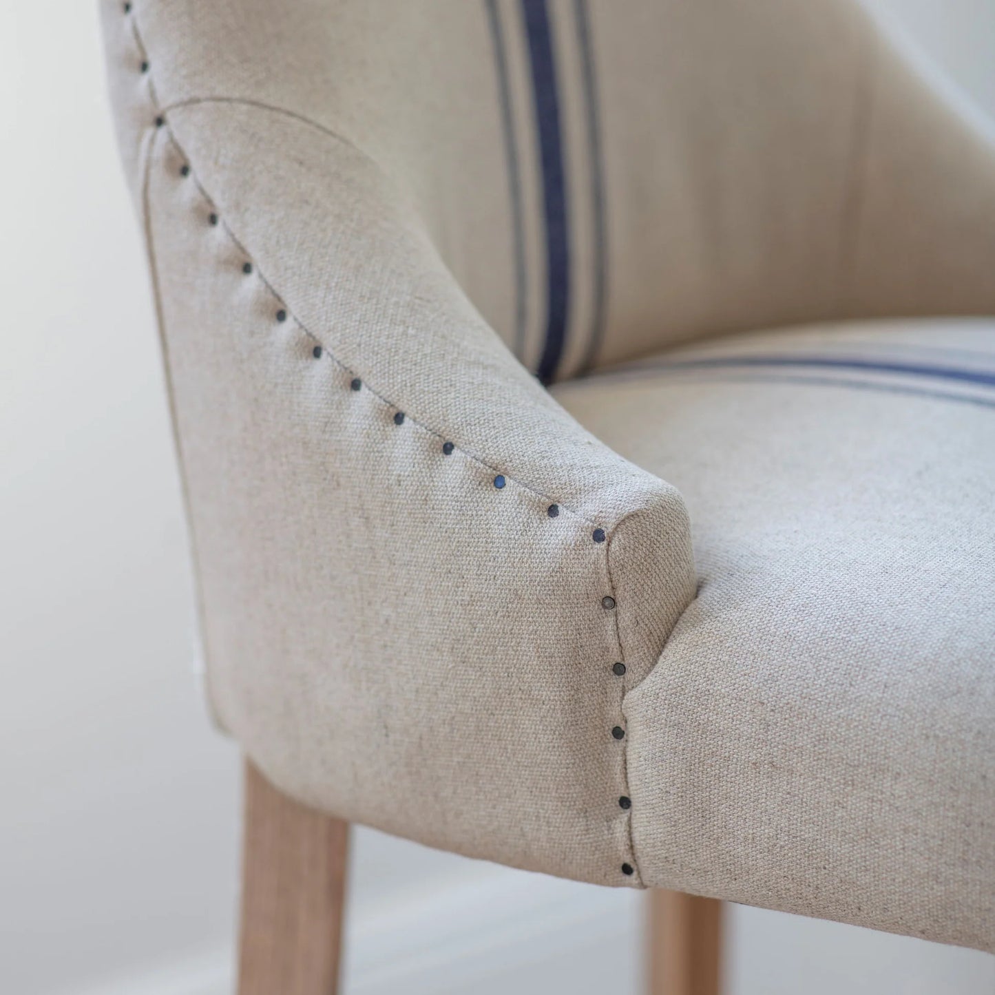 Monroe Blue Stripe Bar Stool