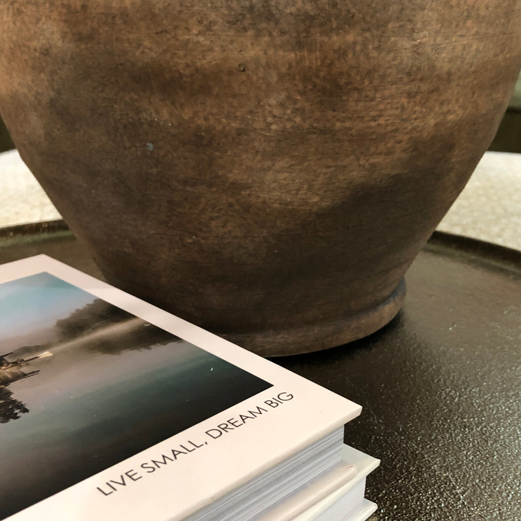 Mottled Effect Rustic Ceramic Vase 33cm J