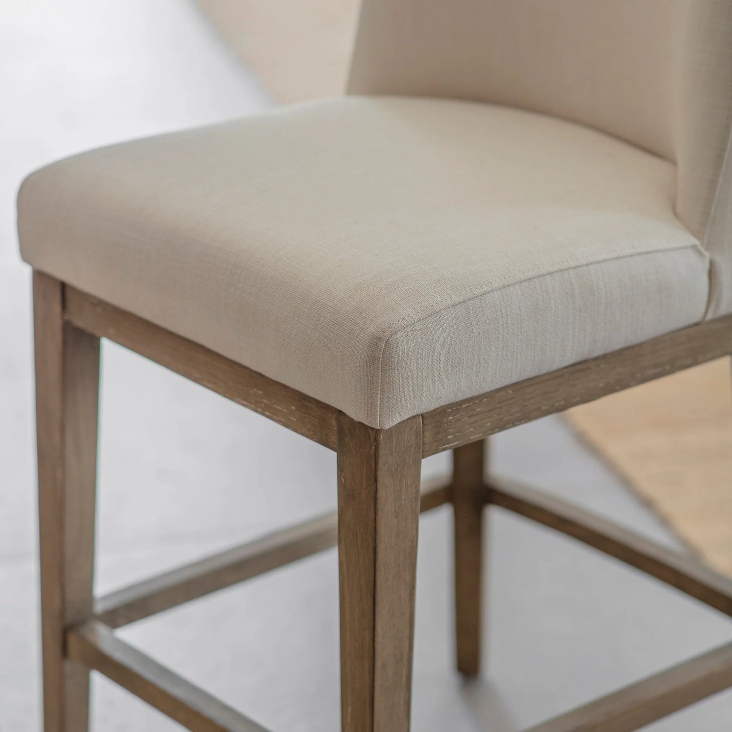 Musgrove Oak Framed Counter Height Bar Stool