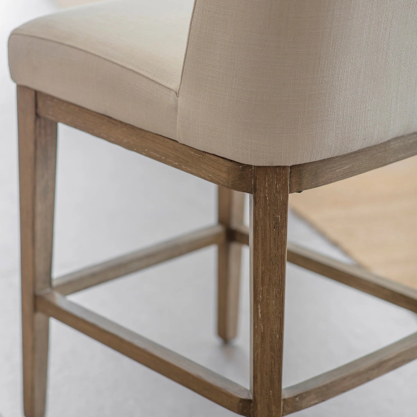 Musgrove Oak Framed Counter Height Bar Stool