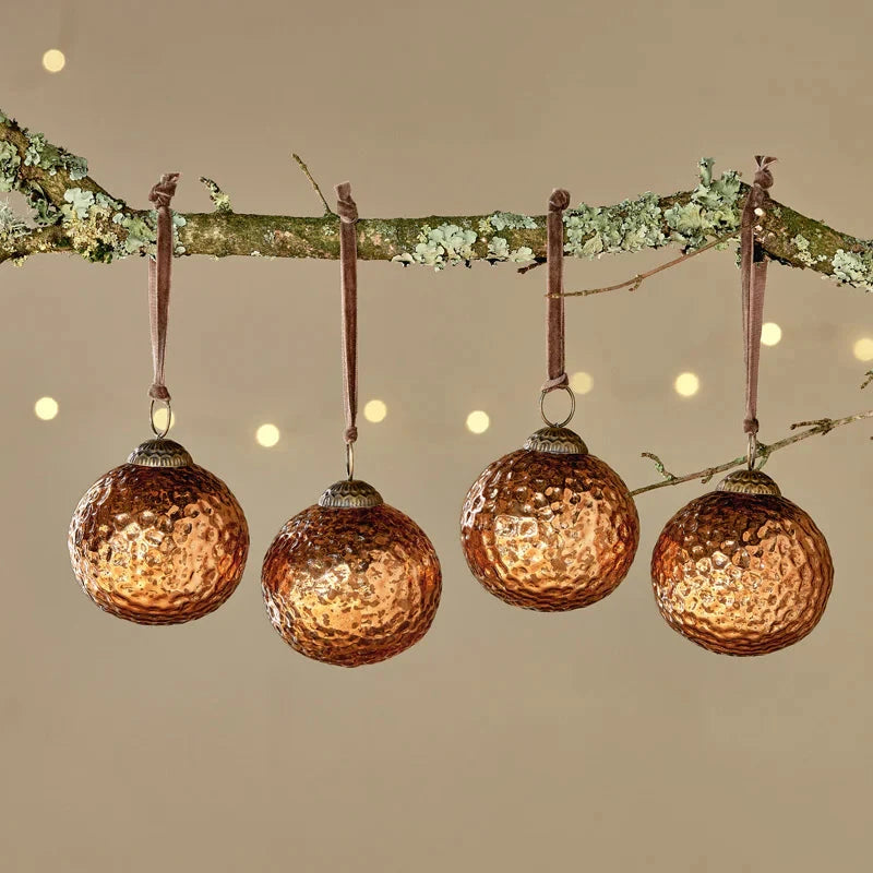 Narangi Baubles - Copper (Set of 4) 8cm | Annie Mo's