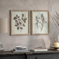 Ormington Set of Two Ornamental Leaf Framed Prints 53.8cm | Annie Mo's