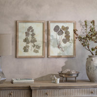 Ormington Set of Two Rustic Leaf Framed Prints 54cm | Annie Mo's