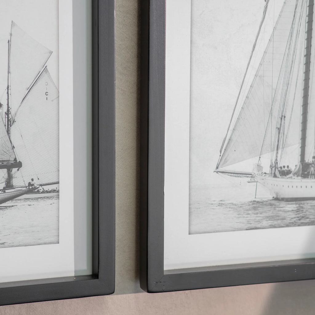 Rivington Set of Two Sailboat Framed Prints 80cm