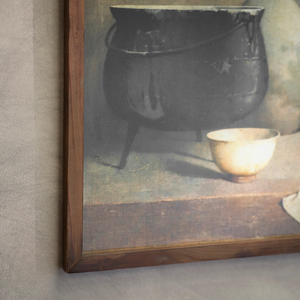 Country Kitchen Pot Framed Wall Art 70cm