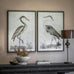 Moreton Set of Two Heron Framed Prints 100cm | Annie Mo's