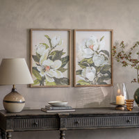 Ormington Set of Two Magnolia Framed Prints 70cm | Annie Mo's