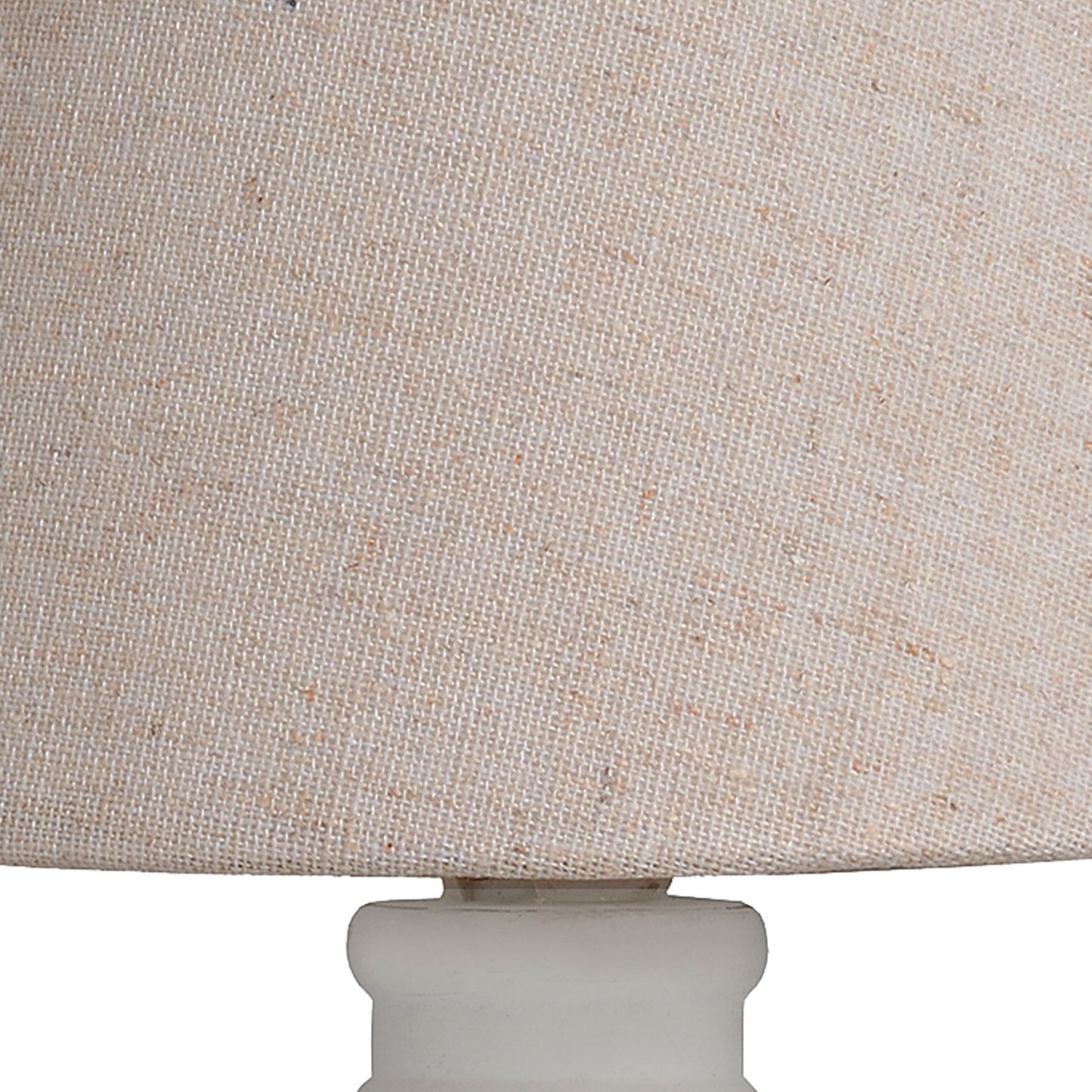 Neutral Washed Wood Table Lamp with Shade 30cm