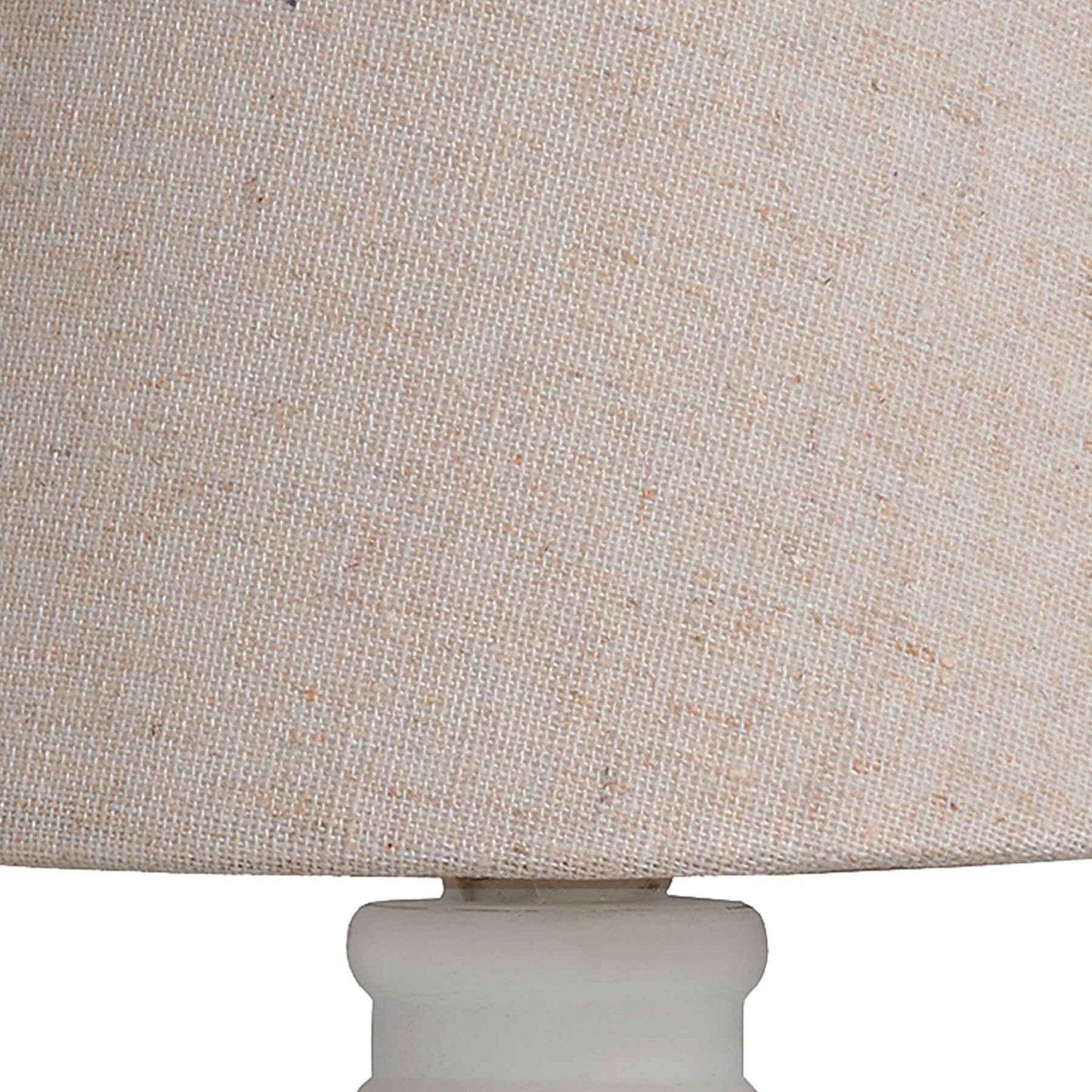 Neutral Washed Wood Table Lamp with Shade 30cm