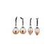 Nevasa Baubles - Clear and Antique Copper - Set of Four