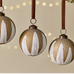 Noki Baubles - Gold and Cream - (Set of 4) 7.5cm