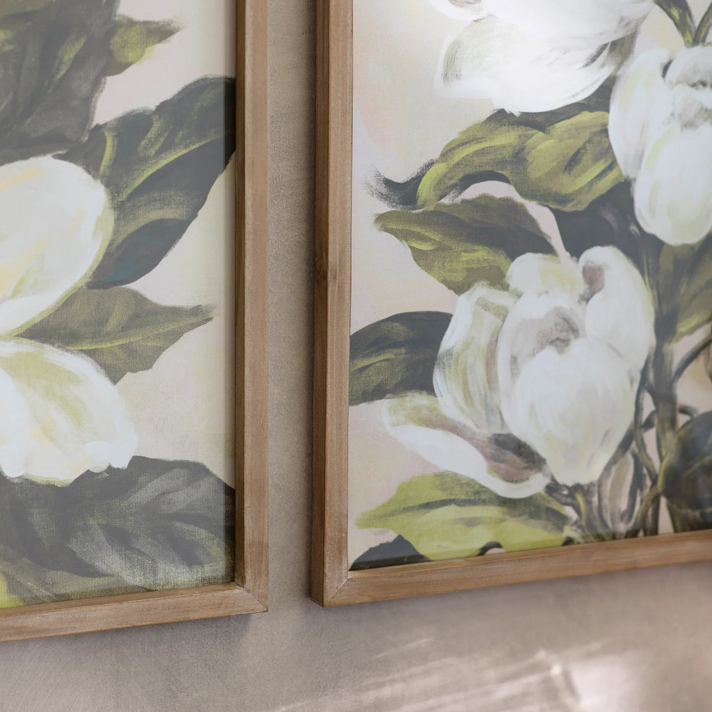 Ormington Set of Two Magnolia Framed Prints 70cm