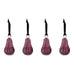 Pannee Drop Baubles - Ruby (Set of 4) 8cm