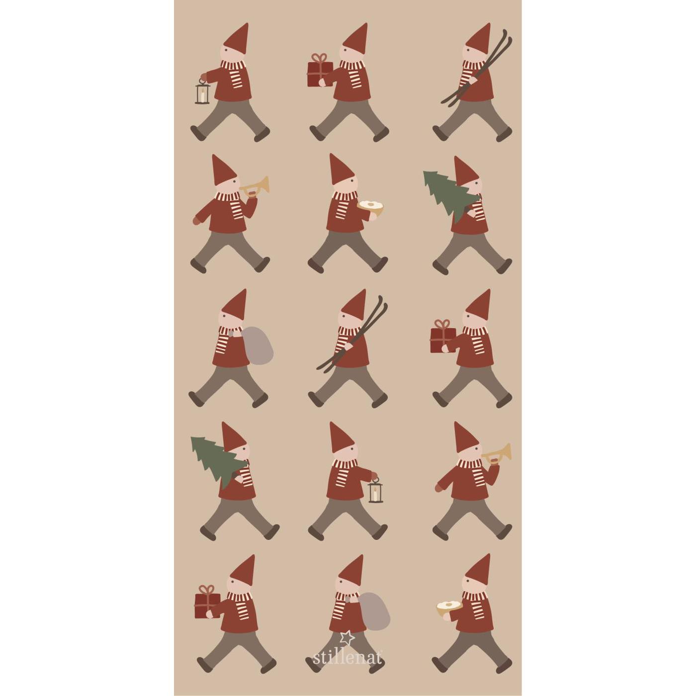 Paper Napkins 10x20cm Santa's Helpers 16 Pc Per Pack | Annie Mo's