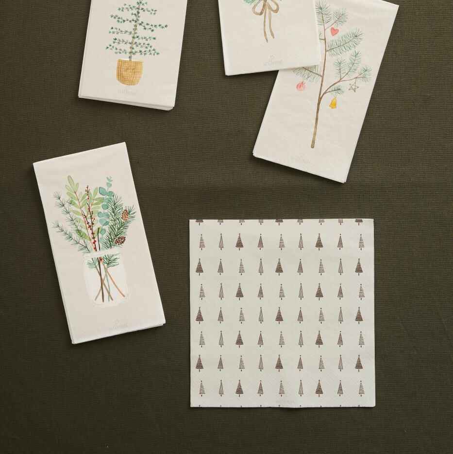 Paper Napkins 20x20cm with Mini Trees 50 Pc Per Pack | Annie Mo's-2
