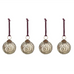 Patia Baubles - Antique Gold - (Set of 4) 8cm