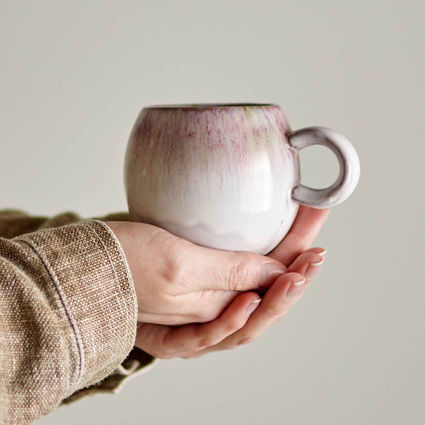 Paula Cup, Rose, Stoneware | Annie Mo's