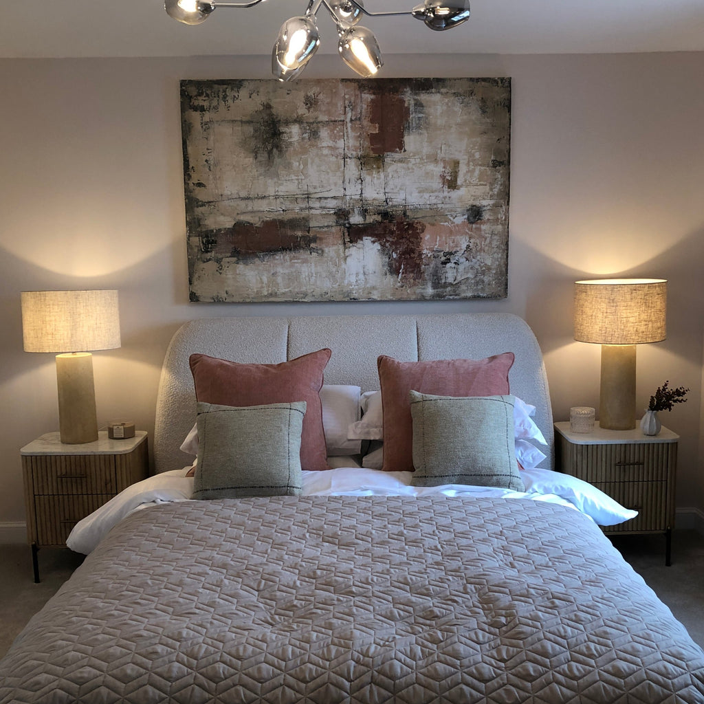 Pink Hue Textural Abstract Painting 150cm C