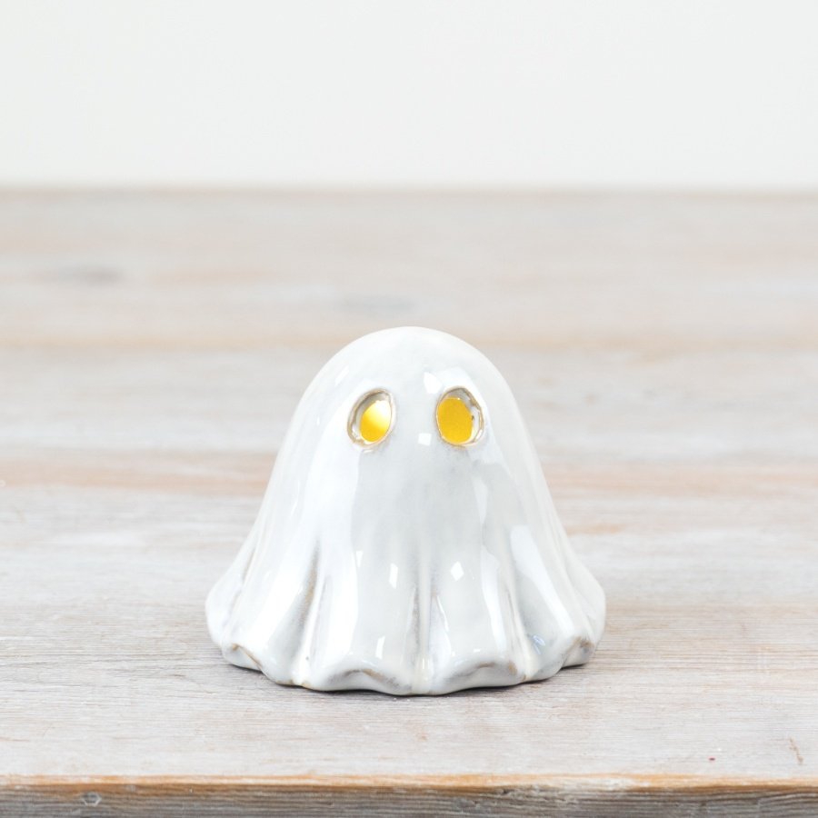 Porcelain Light up Ghost Decoration 8cm | Annie Mo's