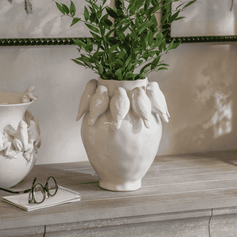 Portloe Bird Vase 28cm | Annie Mo's