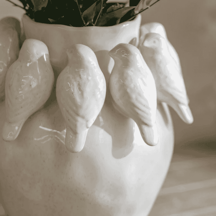 Portloe Bird Vase 28cm B | Annie Mo's