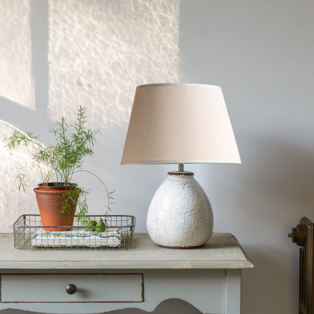 Prima Stoneware Lamp with Cream Shade 45cm