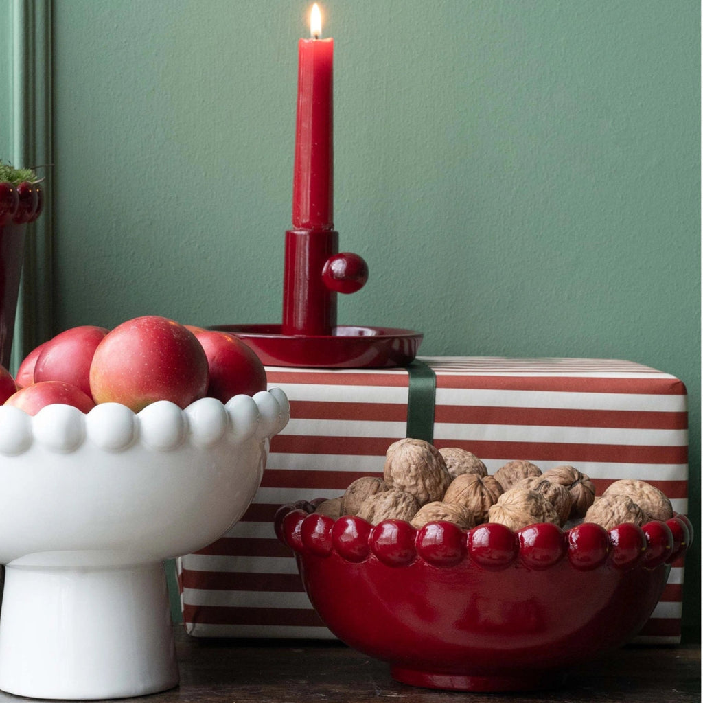 Red Dolomite Bobble Bowls - Size Choice