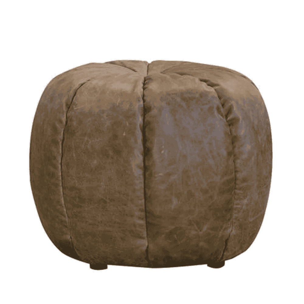 Pumpkin Footstool | Leathers | Annie Mo's