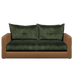 Quinn Two Seat Sofa | Leather Fabric Mix