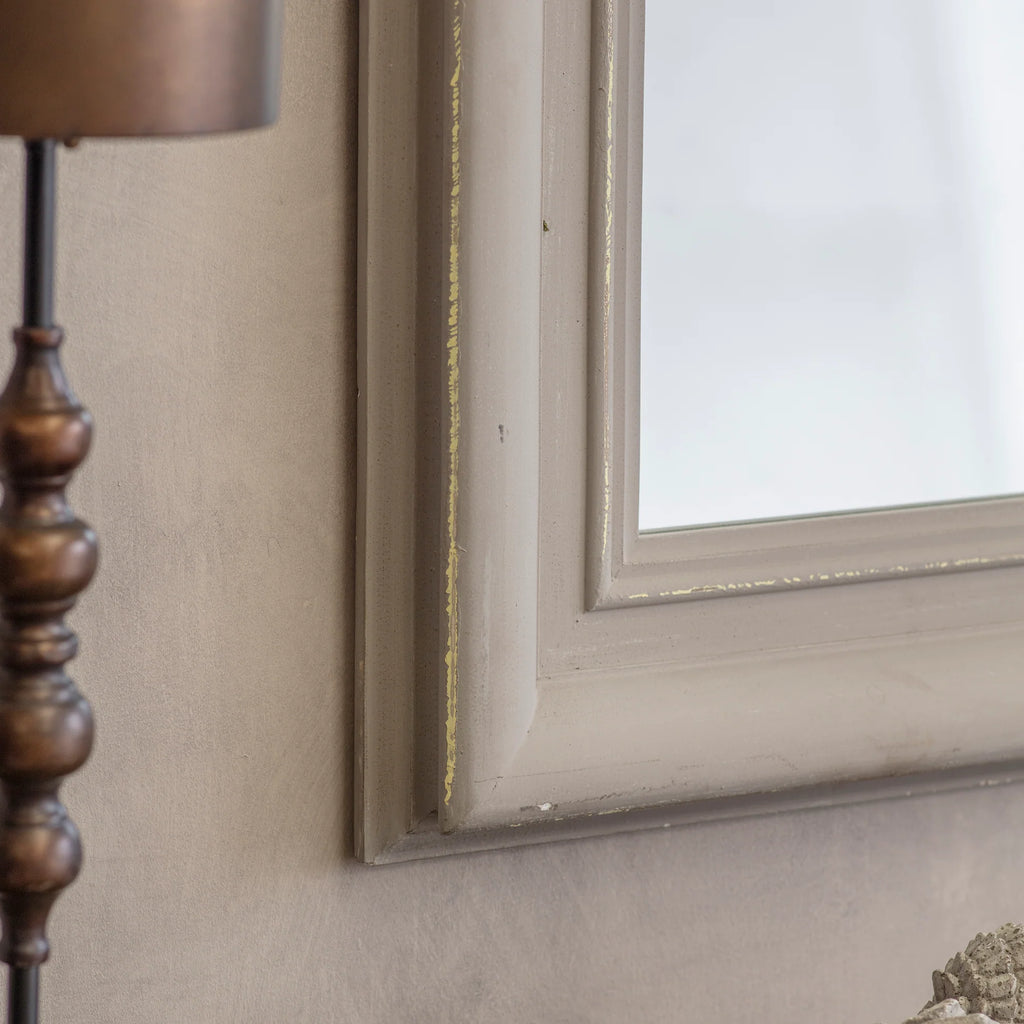 Wilton Grey Arched Window Mirror 150cm