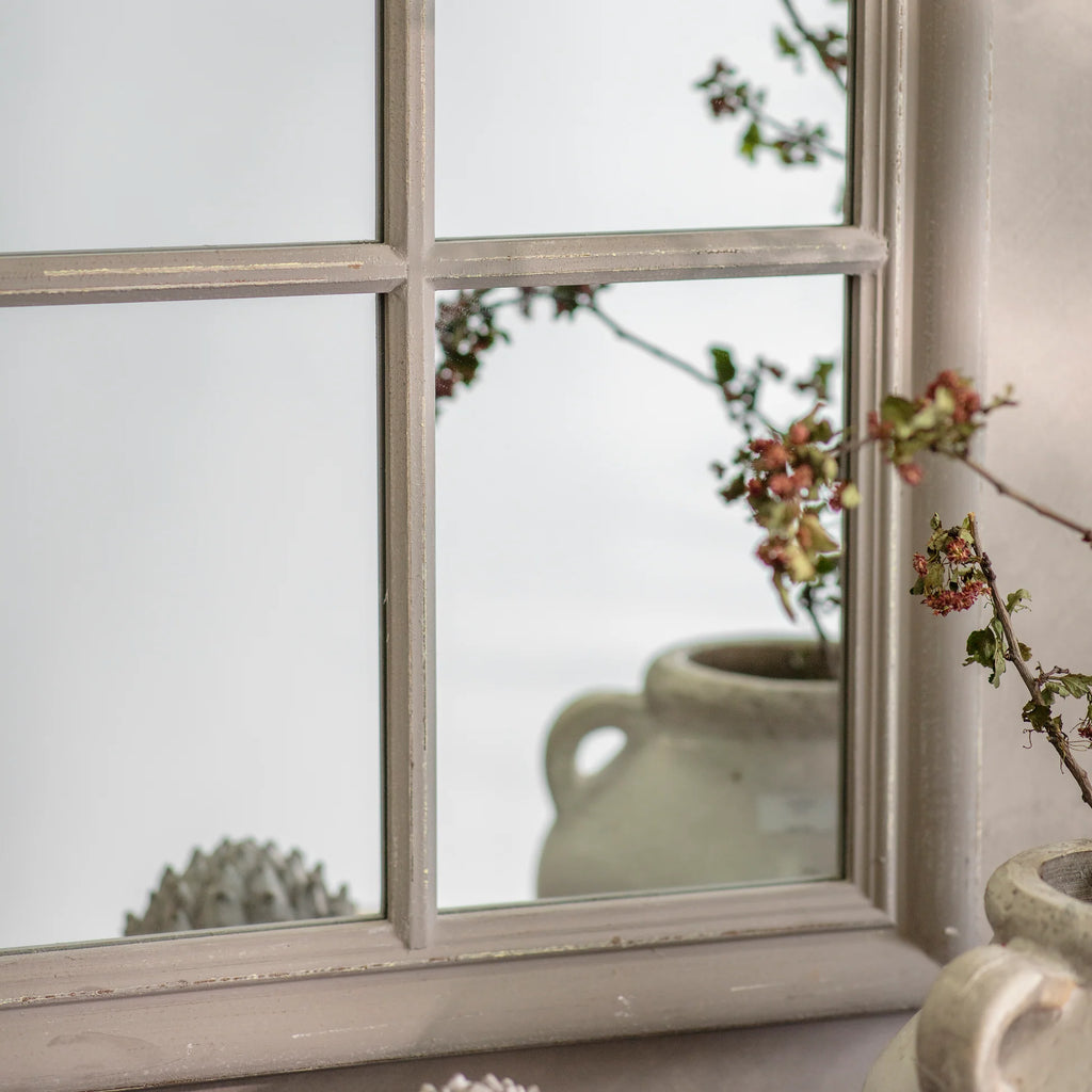 Wilton Grey 14cm Border Window Mirror 135cm