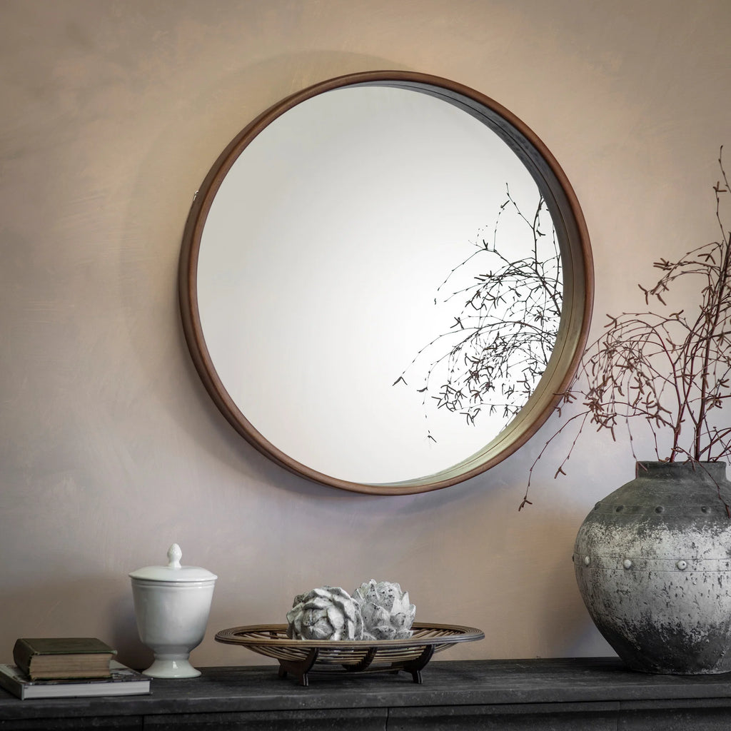 Braunston Small Round Mirror 80cm | Annie Mo's