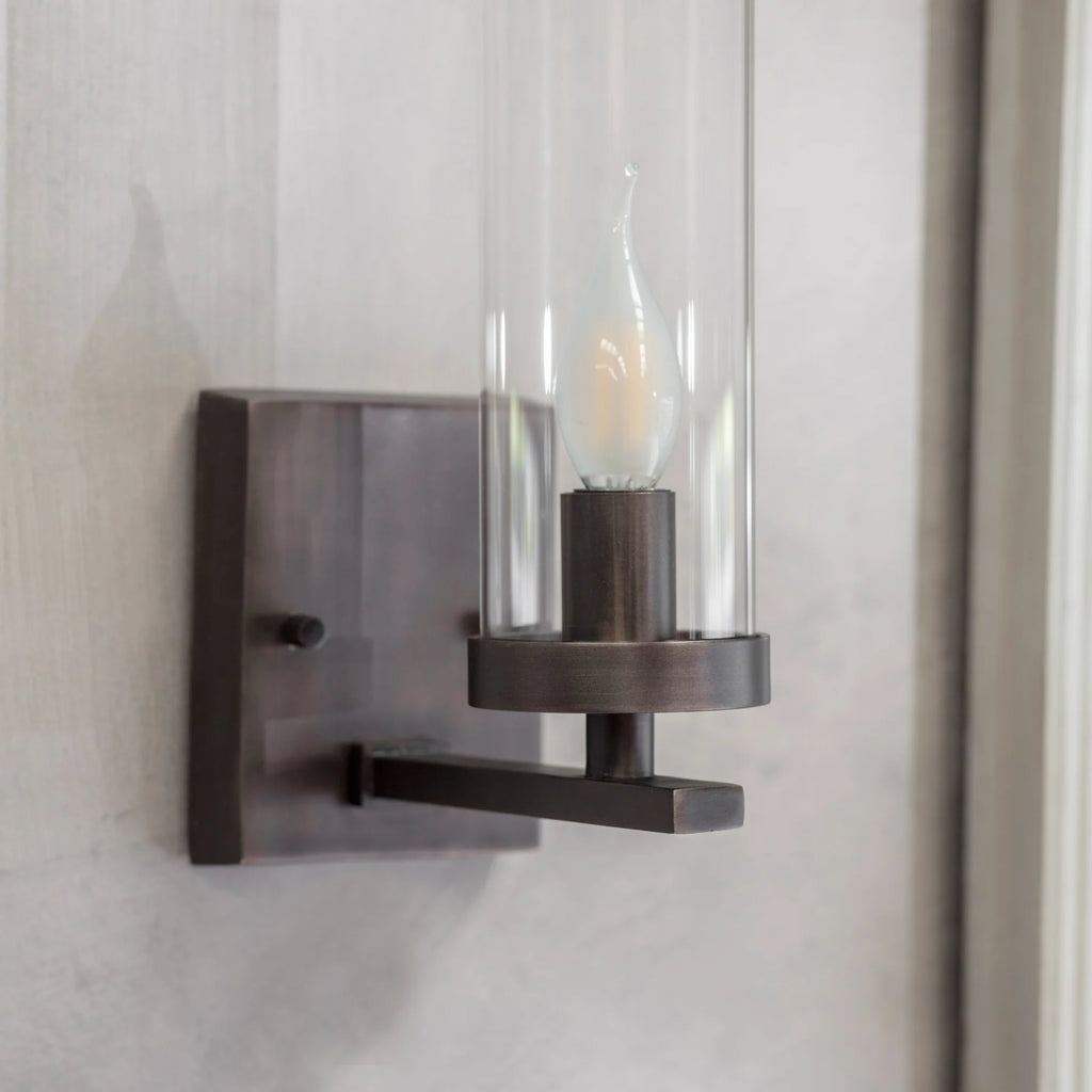 Gregory Contemporary Brass Wall Light 29cm