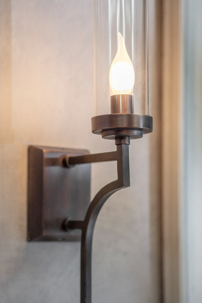 Gregory Architectural Brass Wall Light 36cm