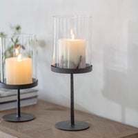 Large Cylindrical Glass Hurricane 40cm | Annie Mo's