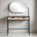 Raphia Dressing Table with Mirror | Annie Mo's