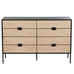 Raphia Eight Drawer Wide Chest of Drawers | Annie Mo's