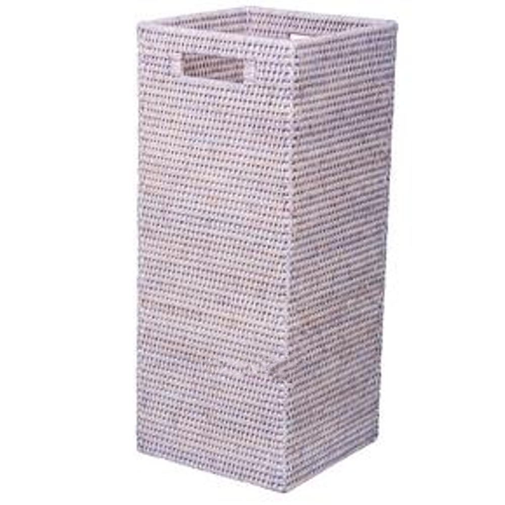 Rattan Square Topped Umbrella Holder 55cm | Annie Mo's