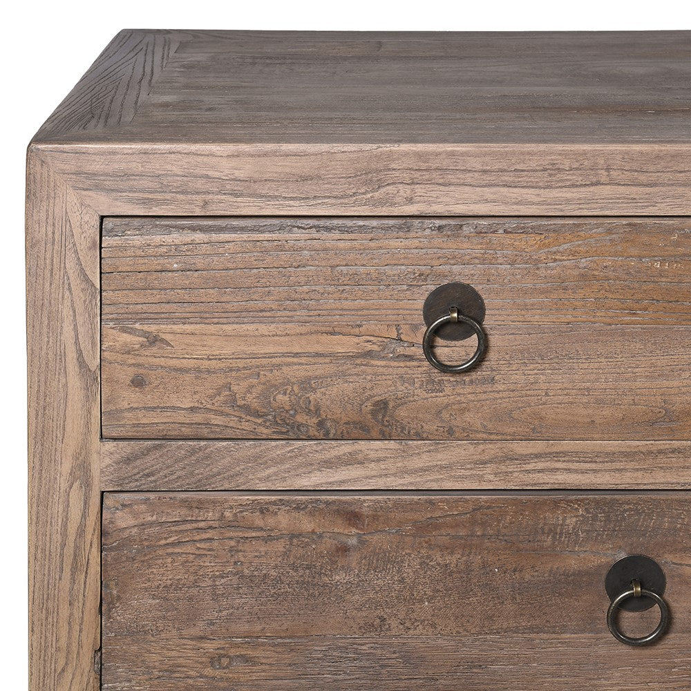 Reclaimed Elm Ten Drawer Chest 160cm-C
