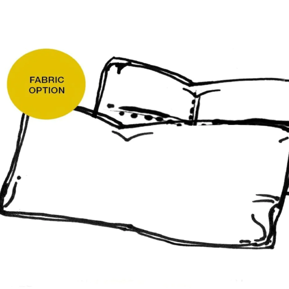 19" x 9.5" Rectangular Self Piped Bolster Cushion | Plain Fabrics