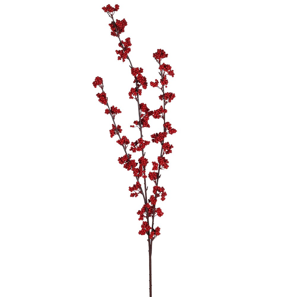 Red Berry Stem 105cm | Annie Mo's