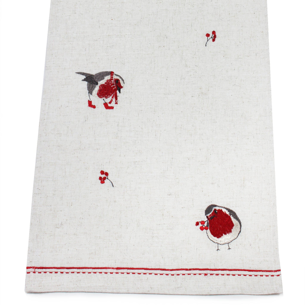 Robin Riot Beige Table Runner 190 x 35cm | Annie Mo's