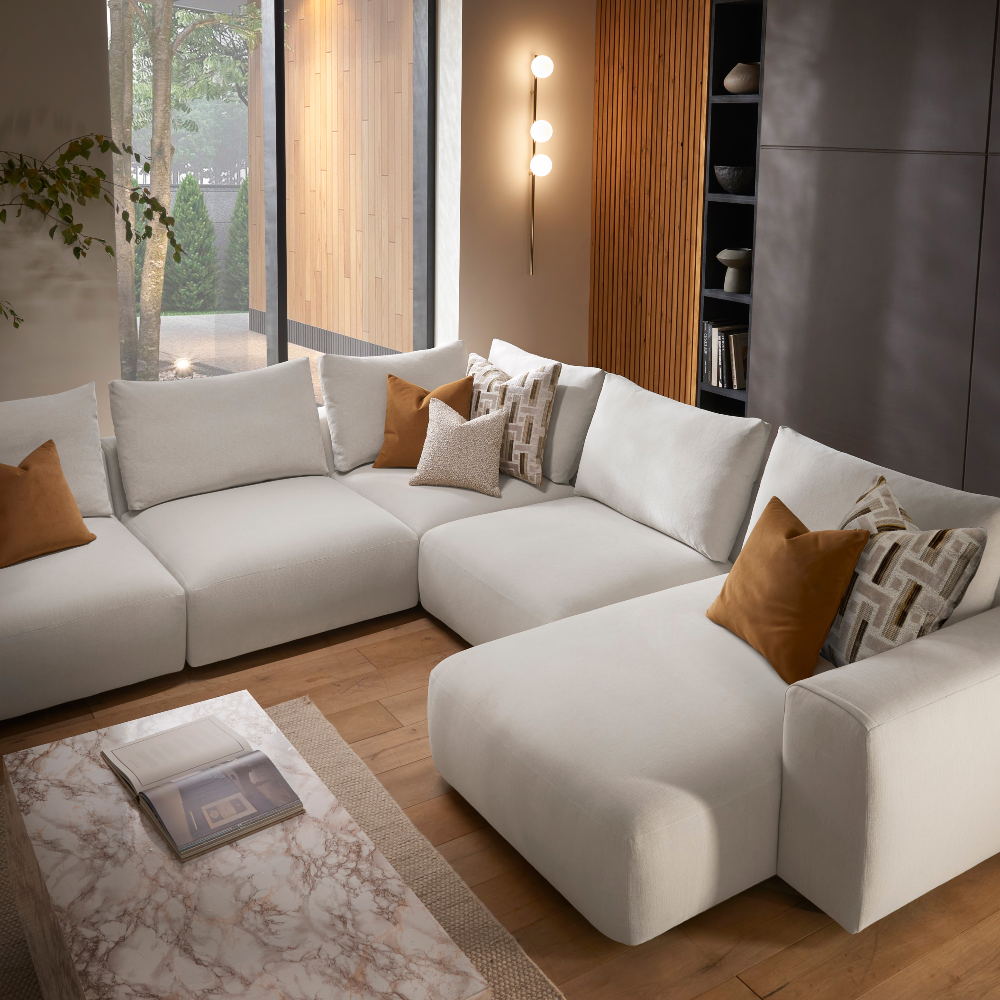 Rochbert LHF One Arm Chaise Modular Unit 122cm