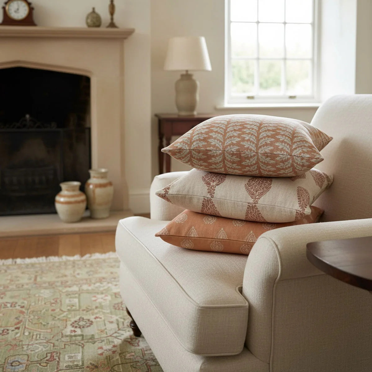 Royal India Ochre Cushion 50x50cm