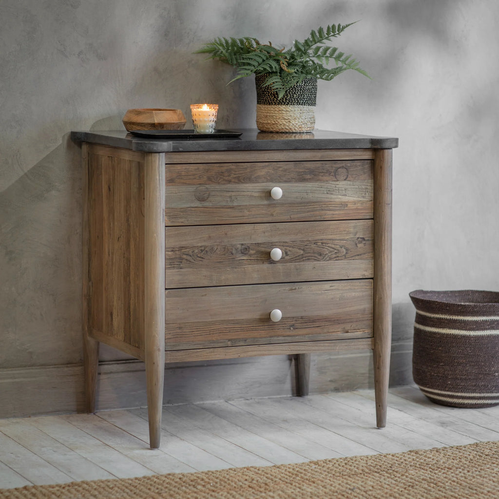 Hambledon Small Chest of Three Drawers 72cm | Annie Mo's