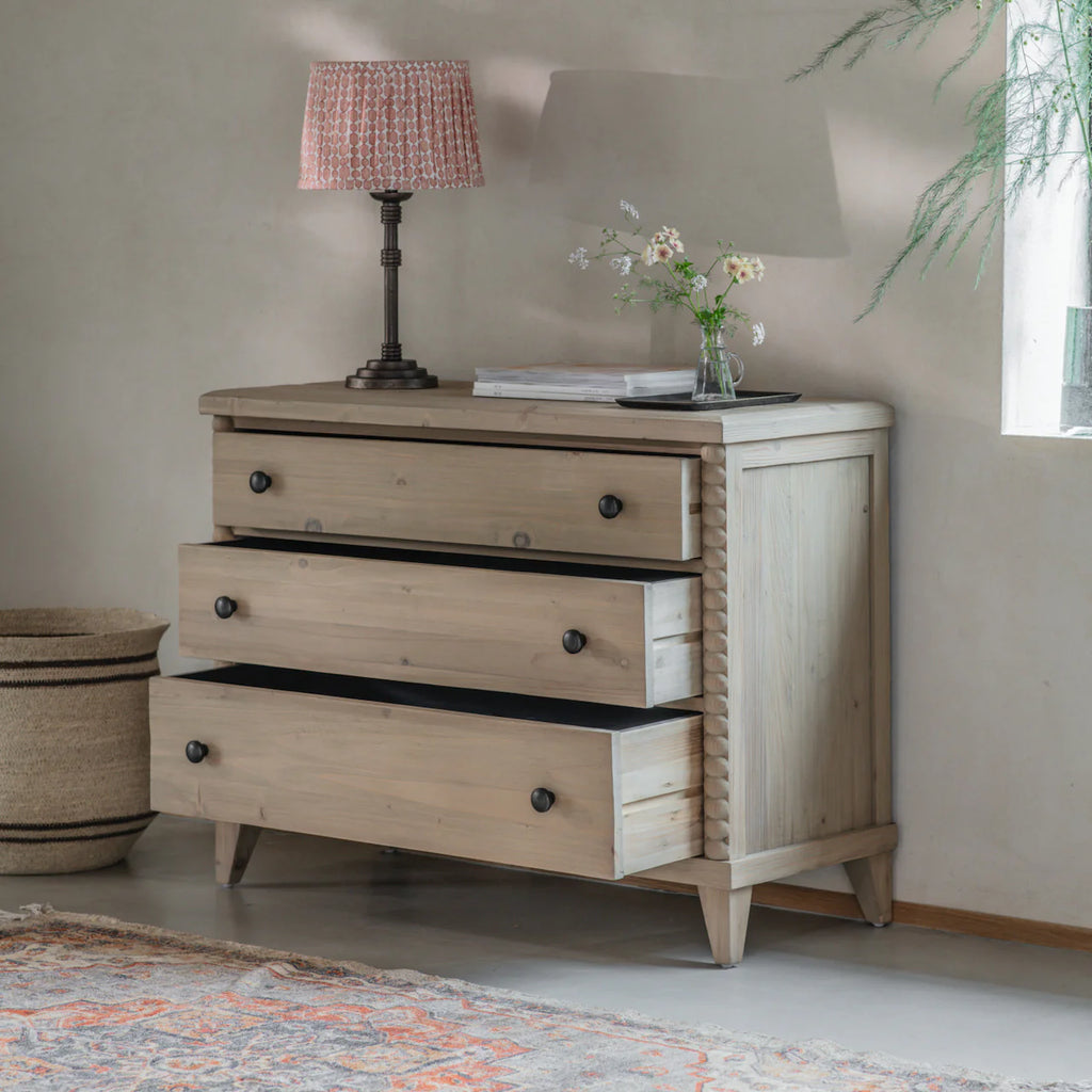 Hambledon Large Chest of Three Drawers 104cm Wide